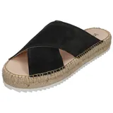 Espadrij l’originale Espadrij L'Originale Pantolette - CROISETTE Velour Low - Noir, Größe:37 EU - 37 EU