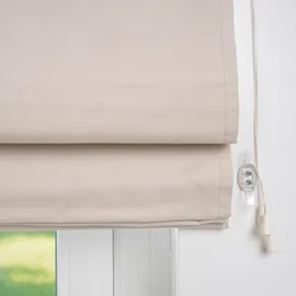 LIEDECO Raffrollo, mit Klettschiene, freihängend, beige