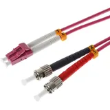 helos 20m OM4 LC/ST Duplex 50/125μm erikaviolett 20,0m