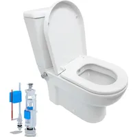 Belvit BV-SW2001 Stand-WC mit WC-Sitz Weiß