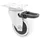 Wagner Design - 3C Lenkrolle soft mit Bremse - Durchmesser Ø 75 mm, weiß, Tragkraft 75 kg - 01237601