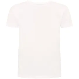 Zwillingsherz T-Shirt "Wild Brave Free" Leo-Muster, Pailletten, Kurzarm, Rundhalsausschnitt, Schriftzüge weiß LXL (L/XL)