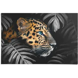 Poster REINDERS "Leopard Jungle - Eyecatcher - Tiermotiv - Modern", bunt (farbe bild(er): mehrfarbig), B:91,5cm H:61cm, Papier, Bilder