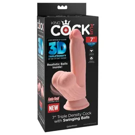 KING COCK PLUS Pipedream 7" Triple Density Cock with Swinging Balls“,