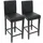 MCW Barhocker Cesena 2er-Set 2er Set Schwarz