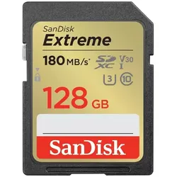 SanDisk SDXC Extreme 128 GB, 180 MB/s, V30