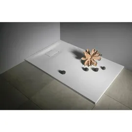 Polysan s.r.o. FLEXIA Duschwanne 120x80x3,5cm Rechteck, weiss, Steindekor