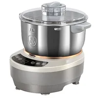 WYJRO Edelstahlschüssel Teigknetmaschine,Microcomputer Timer Küchenmaschine Knetmaschine,Fermentierungsfunktion Blenders Brotteig,7L