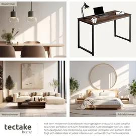 Tectake Schreibtisch Flint Dunkelbraun