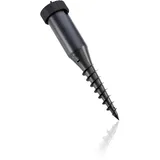 Leifheit Zentrier Bodendübel für Wäscheschirme mit 50 mm Durchmesser, Bodenhülse mit Eindrehstange, Bodenanker mit Exzenter zur einfachen Ausrichtung
