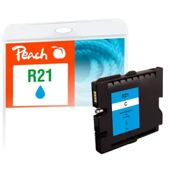 Peach Tintenpatrone cyan kompatibel zu Ricoh GC21C, 405533