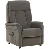 Valdera Fernsehsessel, Graubraun, Textil, 74x107x84 cm, Goldenes M, Lederauswahl, Stoffauswahl, Relaxfunktion, Aufstehhilfe, Wohnzimmer, Sessel, Fernsehsessel