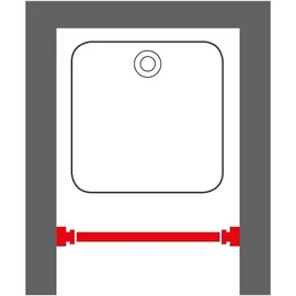 Sealskin Duschvorhangstange Teleskop 80-130 cm Chrom