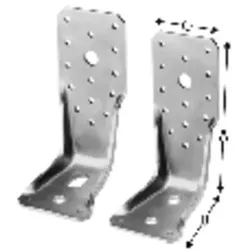 Winkelverbinder mit seitlicher Aussteifung, Stahl verzinkt, AKR-3 95x3