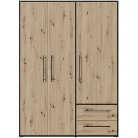 Forte »Mokkaris, OTTOs Choice, TOPSELLER! 3 oder 4 Türen, zeitloses Design« B/H/T ca. 145x200x59cm oder 206x200x59cm, schwarz