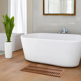 MCW Teak-Badematte MCW-M86 Braun 100 x 40 cm