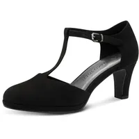 Marco Tozzi Damen Pumps mit Riemen Vegan Elegant, Schwarz (Black), 40 EU