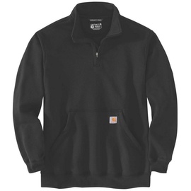CARHARTT Quarter-Zip Sweatshirt schwarz, L