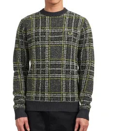 Fred Perry Brushed Tartan Jumper Herren ANCHOR GREY 2XL