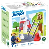 Playmobil® Feuerwehr-Puzzle (72088), JUNIOR Konstruktions-Spielset, Made in Europe bunt
