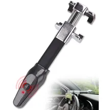 TEVLAPHEE Lenkradkralle mit Alarm 120dB Silber
