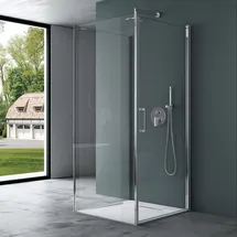 mai & mai Duschkabine mit Drehtür 80 x 195 cm transparent ESG-Sicherheitsglas Ravenna36UK