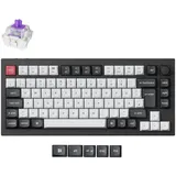 Keychron Q1 HE, Gaming-Tastatur - schwarz/weiß, DE-Layout, Gateron Double-Rail Magnetic Nebula, Hot-Swap,