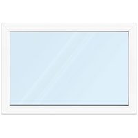 Fenster 120x80 cm, Kunststoff Profil aluplast IDEAL® 4000, Weiß, 1200x800 mm, einteilig festverglast, 2-fach Verglasung, individuell konfigurieren