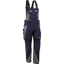 Grizzlyskin QUALITEX HIGH QUALITY WORKWEAR Latzhose IRON - L52 (lang) - marine/grau