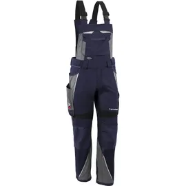 Grizzlyskin QUALITEX HIGH QUALITY WORKWEAR Latzhose IRON - L52 (lang) - marine/grau