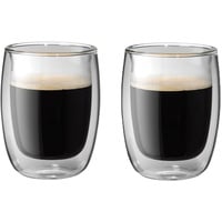 Zwilling Sorrento Doppelwandige Kaffee-Gläser, 2x200 ml, Borosilikatglas, Thermogläser, hitzebeständig, 2-tlg