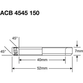Enduro Bearings ACB 4545 150 SS Angular Contact Stainless Steel Steuersatzlager, 45x45°, 40x52x7