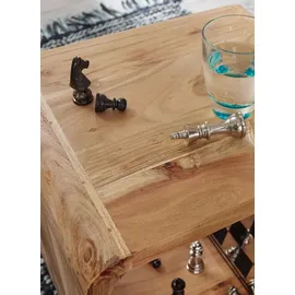 FineBuy Couchtisch FB25167 Massivholz 2er Set