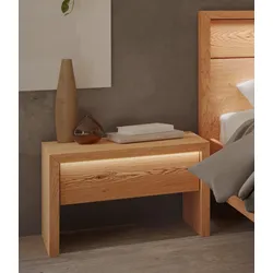 Nachtkonsole HOME AFFAIRE "Léopoldine", braun, T:41cm, Sideboards, inkl. LED Beleuchtung