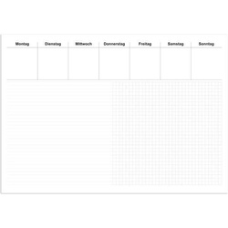 RNK-Verlag Schreibtischunterlage 60,0 x 42,0 cm weiß