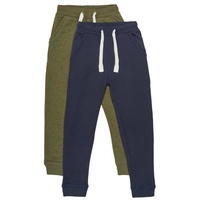 MINYMO Jungen Basic 36 Sweat (2-pack) Sweatpants, Khaki, 122