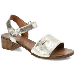 Goldene Sandalen Armodo Absatzschuhe, 41