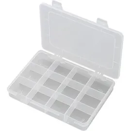 TRU Components Sortimentskasten Kunststoff 184 x 124 x 25 mm transparent