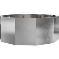 VidaXL Pflanzkübel Ø 90 x 35 cm Silber