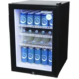 Gastro-Cool - Flaschenkühlschrank - Minibar - schwarz/weiß - LED GCKW65