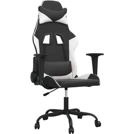 vidaXL Gaming-Stuhl Kunstleder Schwarz und Weiß