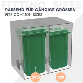 MC Star Mülltonnenbox 2er 120-240 Liter anthrazit