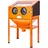 Vevor Sandstrahlkabine Aluminium/Stahl 60 Gallonen orange mit Ständer, Strahlpistole und 4 Düsen