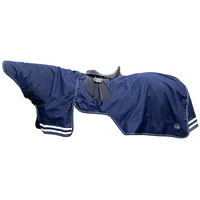 HKM Ausreitdecke mit abnehmbaren Halsteil (125cm) - Dunkelblau