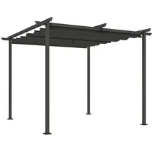 Outsunny Pergola 3 x 2,27 m Dunkelgrau