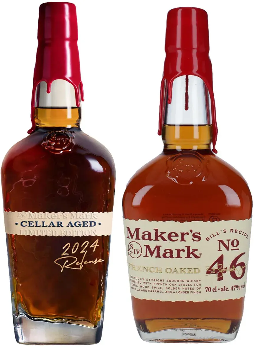 Maker's Mark Cellar Aged 2024 & Maker's Mark 46 - Kentucky Straight...