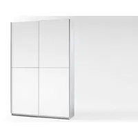 Pol-Power Schwebetürenschrank Fast 125 x 195,5 x 0 cm Weiß