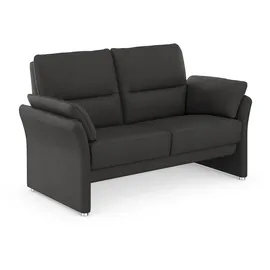 DOMO collection 2-Sitzer DOMO COLLECTION "Pina, schmale Armlehnen, mit Federkern, kompakt & elegant", grau, B:159cm H:95cm T:88cm, 100% Polyester, Sofas, Hoher Sitzkomfort, Luxus-Microfaser Lederoptik, grau, Breite 159 cm