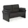 DOMO collection 2-Sitzer DOMO COLLECTION "Pina, schmale Armlehnen, mit Federkern, kompakt & elegant", grau, B:159cm H:95cm T:88cm, 100% Polyester, Sofas, Hoher Sitzkomfort, Luxus-Microfaser Lederoptik, grau, Breite 159 cm