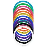 Denman Zopfgummis 4 mm, 18er Karte, bunt sortiert